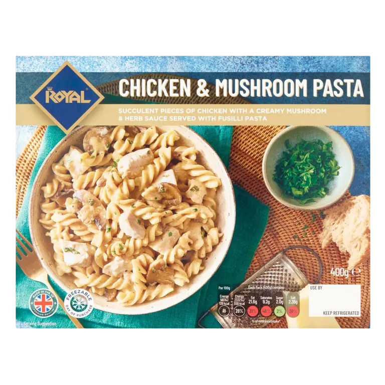 Chicken & Mushroom Pasta 400g