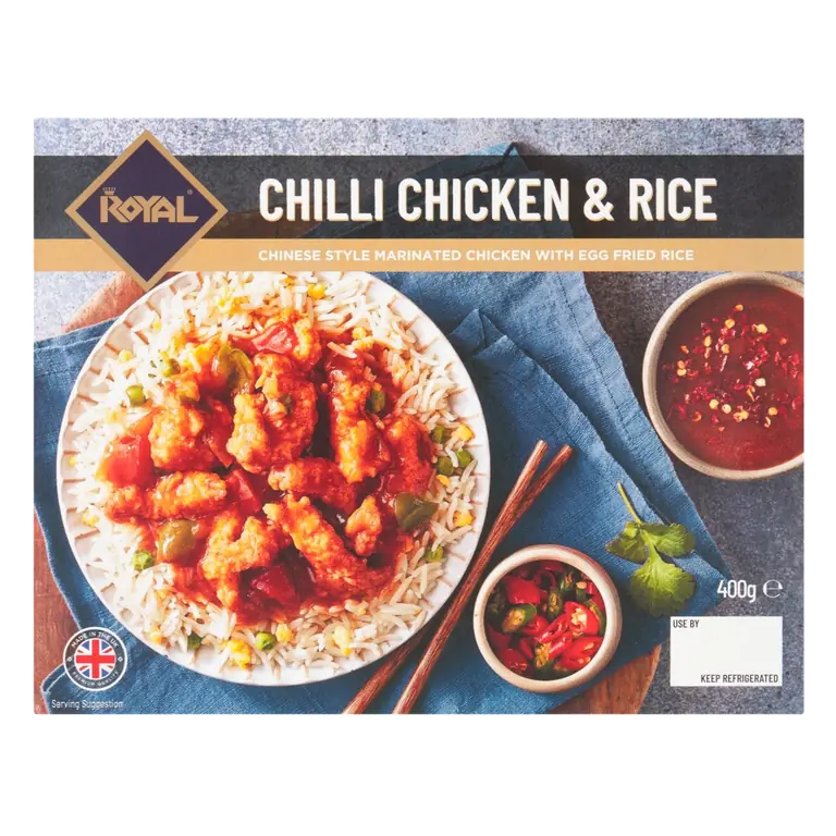 Chilli Chicken With Egg Fried Rice 400g