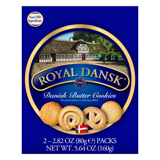 Assorted Danish Butter Cookie Packs - 2 ct