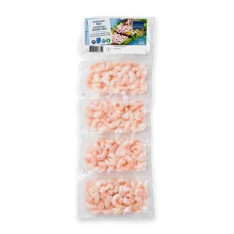 Skalade räkor Fryst 4-p 400g Royal Green