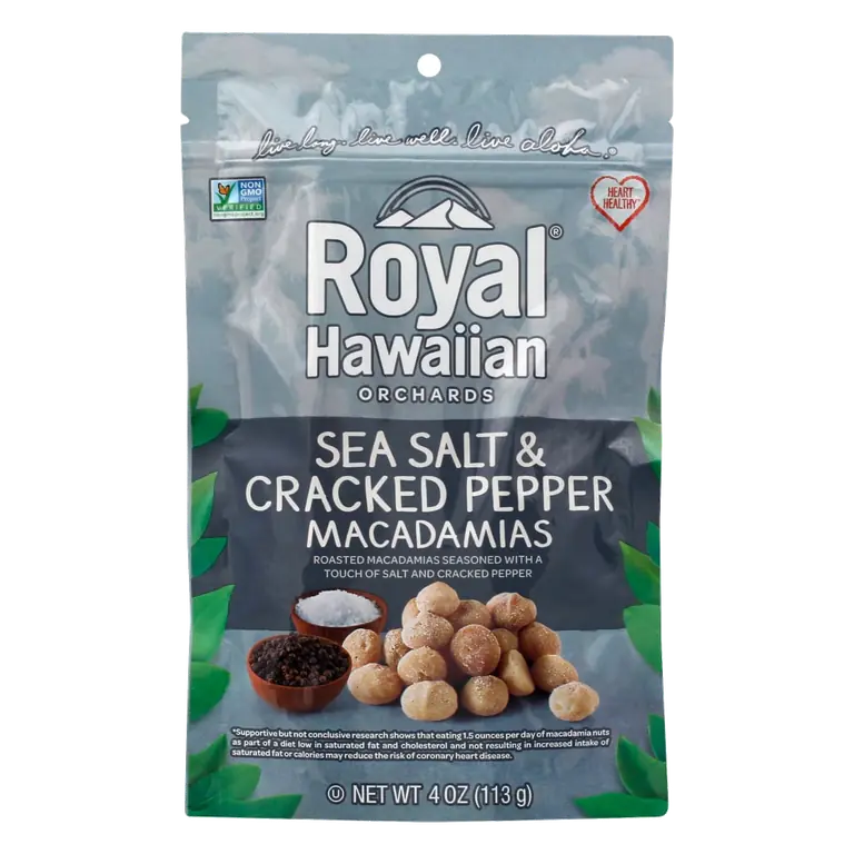 Sea Salt & Cracked Pepper Macadamias