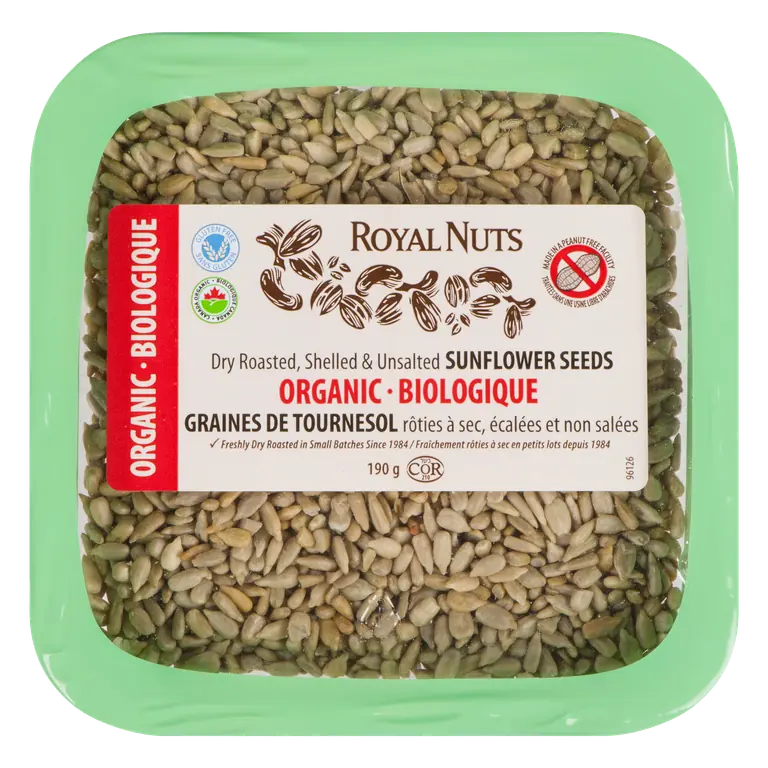 Organic Shelled Dry Roasted Sunflower Seeds 190 g