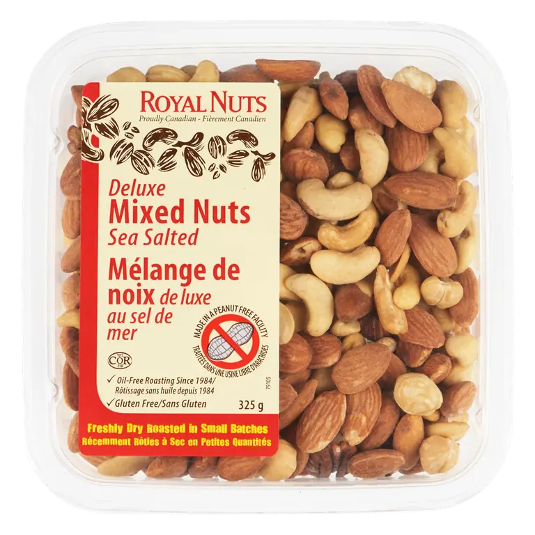 Gluten-Free Deluxe Mixed Nuts Dry Roasted Sea Salted 325 g