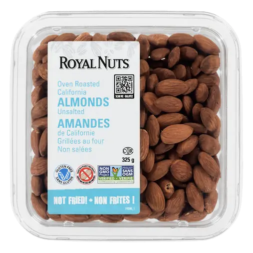 Gluten-Free Oven Roasted California Almonds Unsalted 325 g