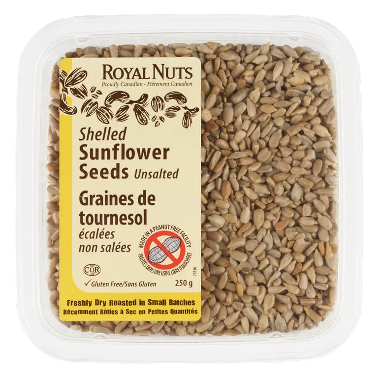 Gluten-Free Shelled Sunflower Seeds Unsalted 250 g