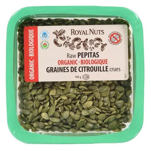 Organic Pumpkin Seeds Raw Shelled 190 g