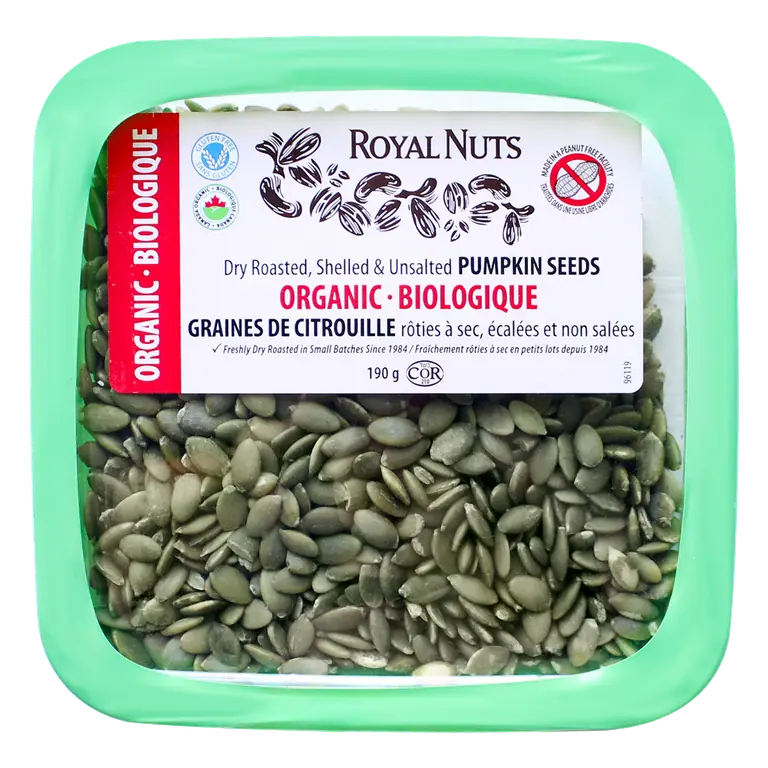Organic Shelled Dry Roast Pumpkin Seeds 190 g