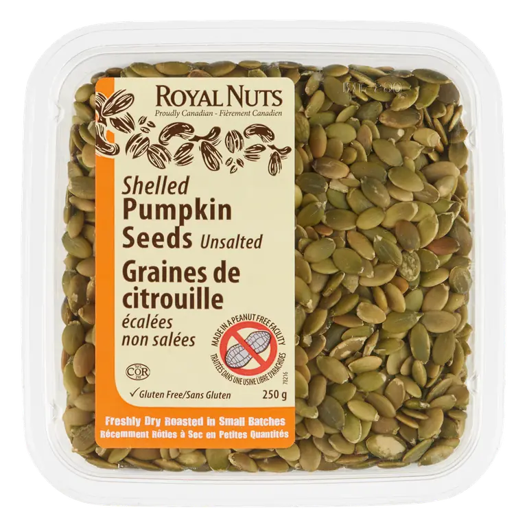 Unsalted Dry Roasted Shelled Pumpkin Seeds 250 g