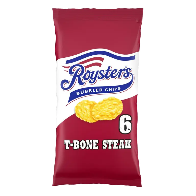 Roysters T Bone Steak Multipack Crisps x6