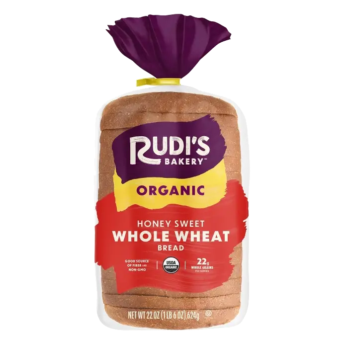 Rudi's Organic Whole Wheat Sweet Honey Whea tBread, 22oz