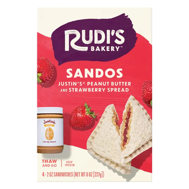 Bakery Sandos Peanut Butter & Strawberry Spread Sandwiches - 4 ct