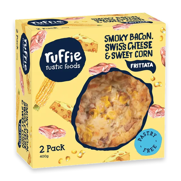 Smoky Bacon Swiss Cheese & Sweet Corn Frittata