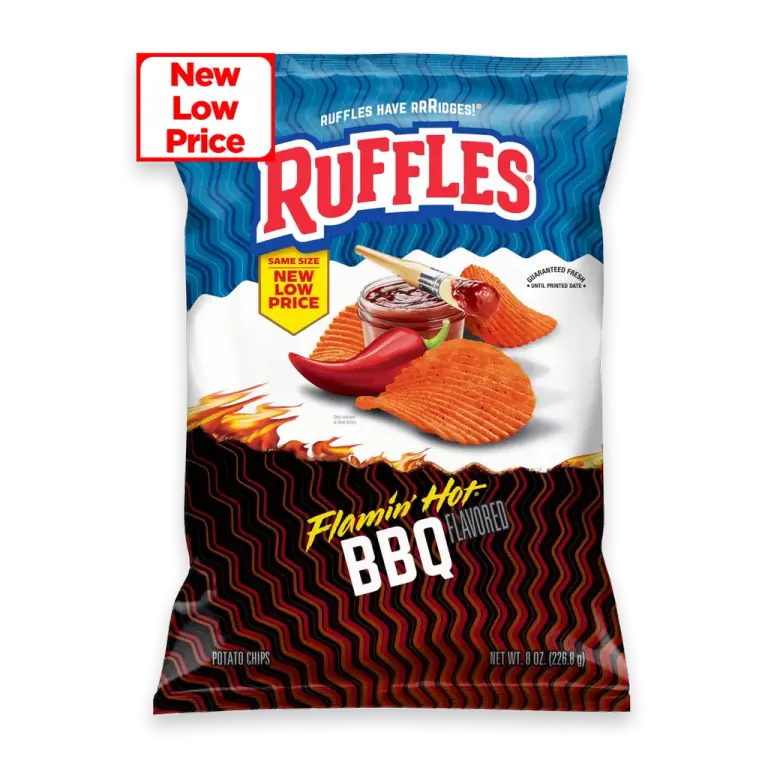 Potato Chips Flamin' Hot BBQ Flavored 8 Oz