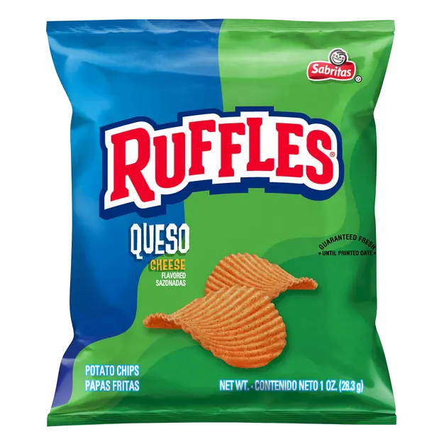 Ruffles Queso Cheese Potato Chips Pre-Priced