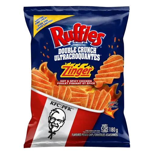 Potato Chips Double Crunch KFC Zinger Hot & Spicy Chicken 180 g