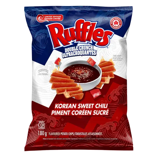 Potato Chips Double Crunch Korean Sweet Chili Flavoured 180 g