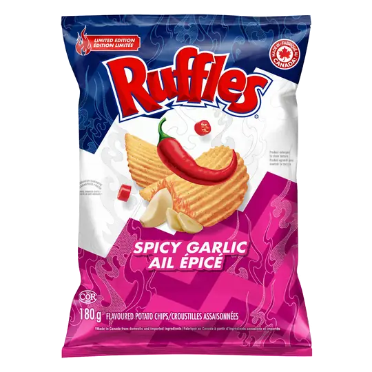 Potato Chips Spicy Garlic Flavoured 180 g