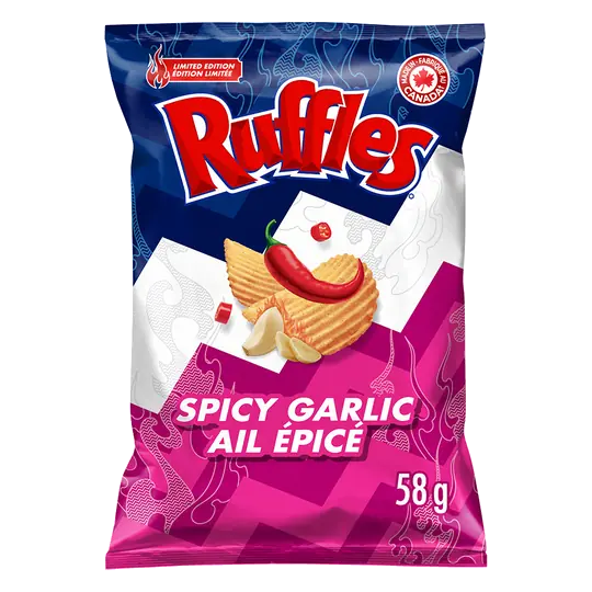 Potato Chips Spicy Garlic Flavoured 58 g