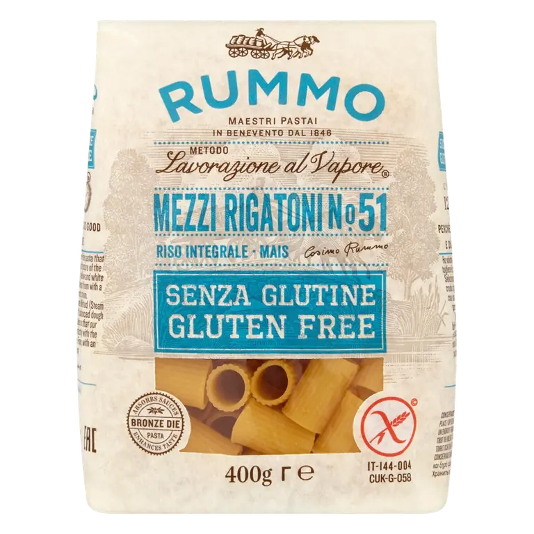 Gluten Free Mezzi Rigatoni No.51 Pasta