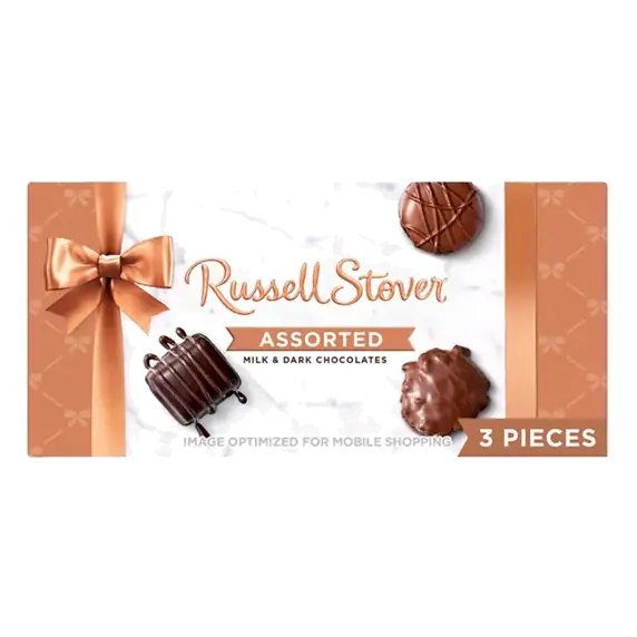 Assorted Milk & Dark Chocolate Trial Size Gift Box, 1.7 oz. (3 pieces)