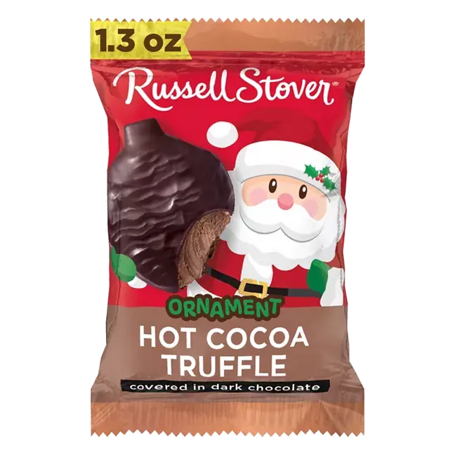 Christmas Dark Chocolate Hot Cocoa Truffle Ornament