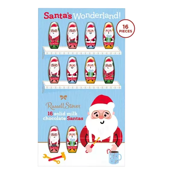 Christmas Solid Milk Chocolate Mini Santas