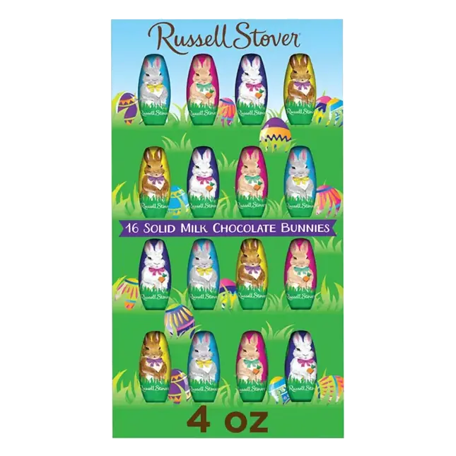 Easter Easter Solid Milk Chocolate Easter Bunnies, 4 oz. (16 count)