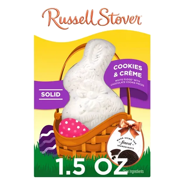 Easter Solid Cookies & Crème Chocolate Candy Rabbit