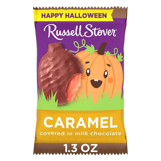 Halloween Milk Chocolate Caramel Candy Pumpkin