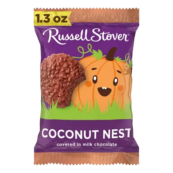 Halloween Milk Chocolate Coconut Nest Pumpkin