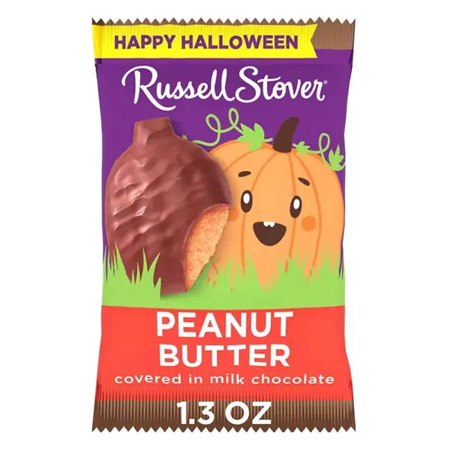 Halloween Milk Chocolate Peanut Butter Candy Pumpkin