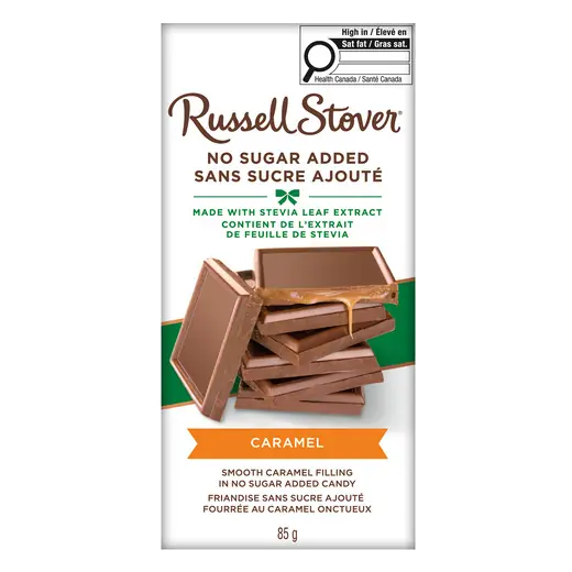 Milk Chocolate Bar Caramel No Sugar Added 85 g