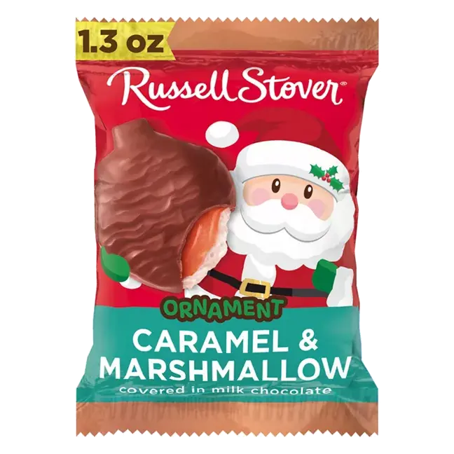 Milk Chocolate Caramel and Marshmallow Candy Bar Ornament