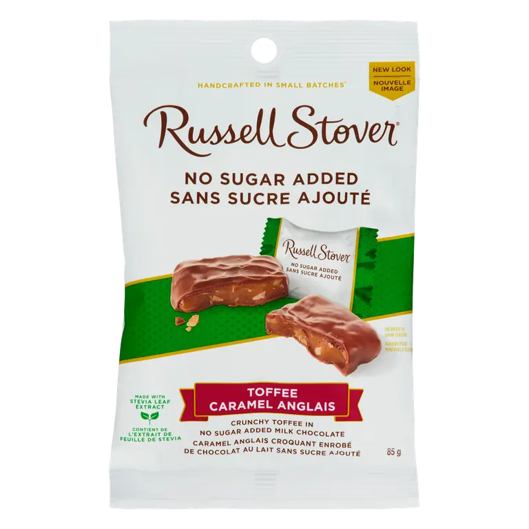 No Sugar Added Chocolate Bag Toffee Caramel 85 g
