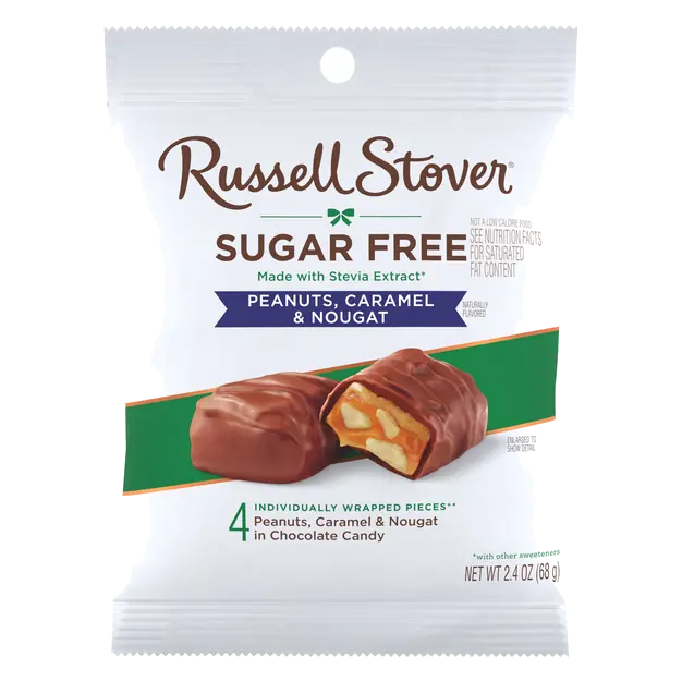Sugar Free Peanut Caramel & Nougat Chocolate Candy