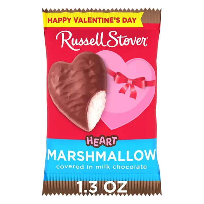 Valentine's Day Milk Chocolate Marshmallow Heart Candy Bar