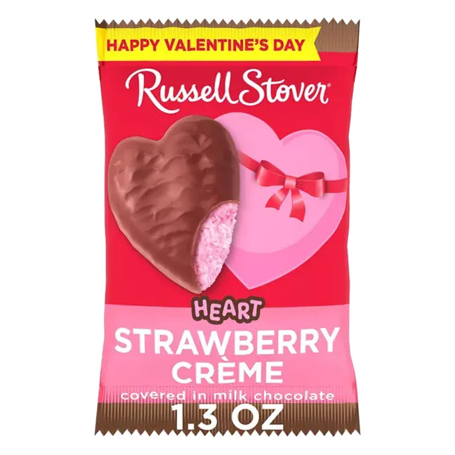 Valentine's Day Milk Chocolate Strawberry Crème Heart