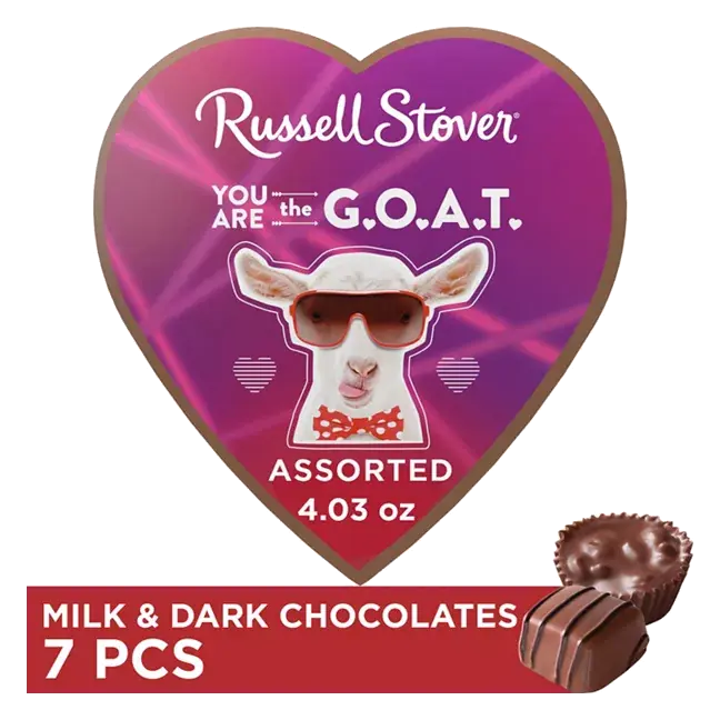 Valentine's Day Pet Meme Heart Assorted Milk & Dark Chocolate Candy Gift Box