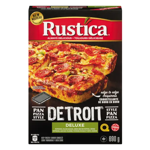 Frozen Detroit Style Pan Pizza Deluxe 690 g