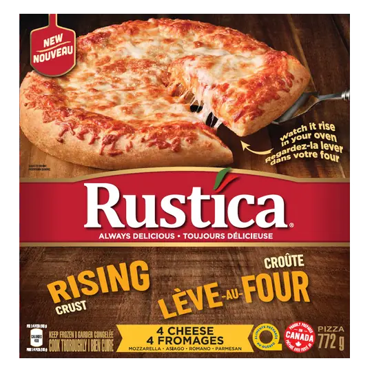 Frozen Pizza Rising Crust 4 Cheese 772 g
