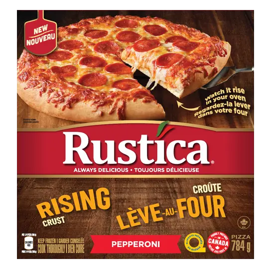 Frozen Pizza Rising Crust Pepperoni 784 g