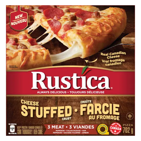 Frozen Pizza Stuffed Crust 3 Meat 702 g