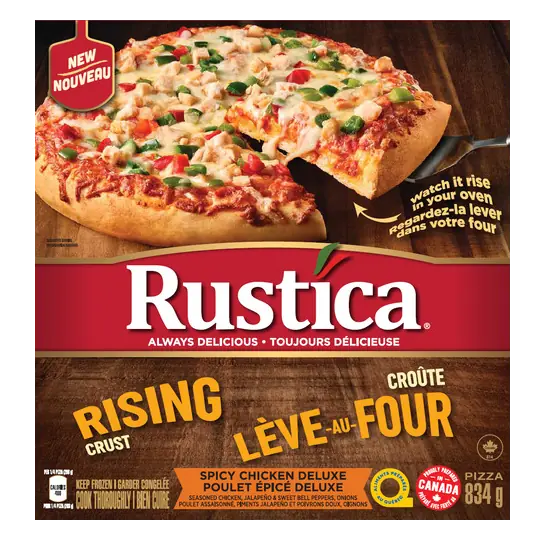 Frozen Rising Crust Pizza Spicy Chicken Deluxe 834 g