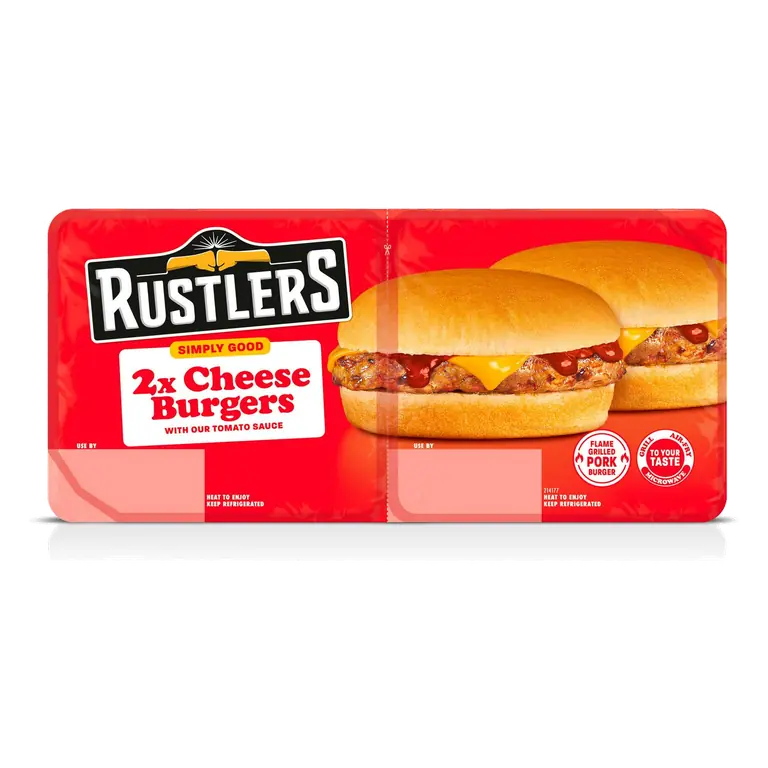 2 x Cheese Burgers 222g