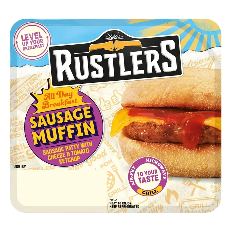 All Day Breakfast Sausage Muffin 155g