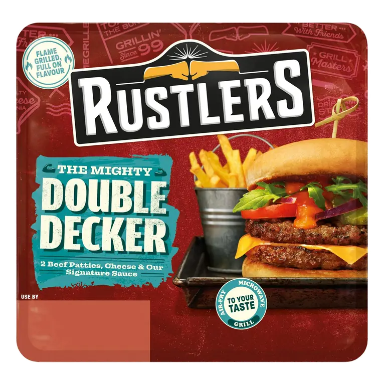 Microwave Double Decker Burger 237g (Serves 1)