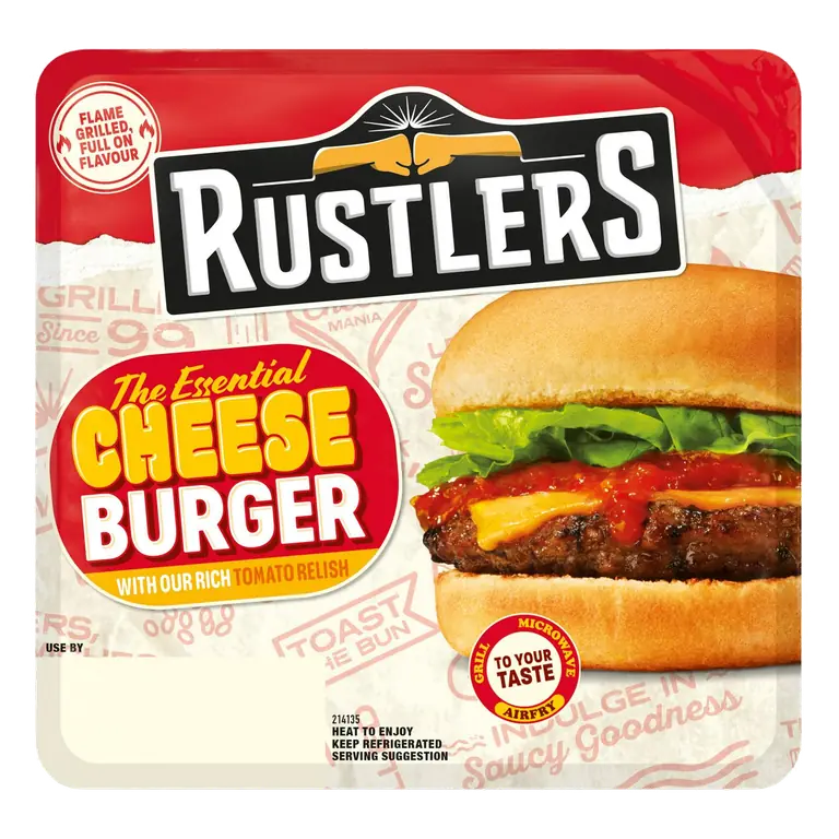 the Essential Cheese Burger with our Rich Tomato Relish 172g