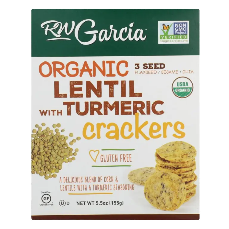 Lentil with Turmeric Organic Crackers