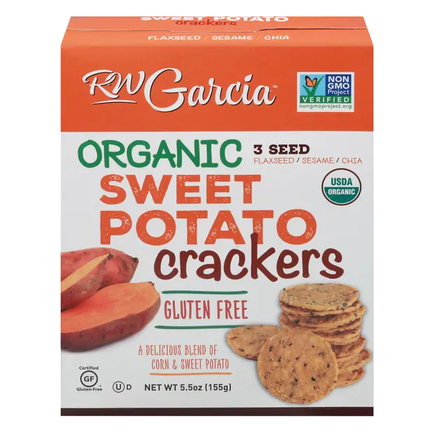 Organic Gluten Free 3 Seed Sweet Potato Crackers