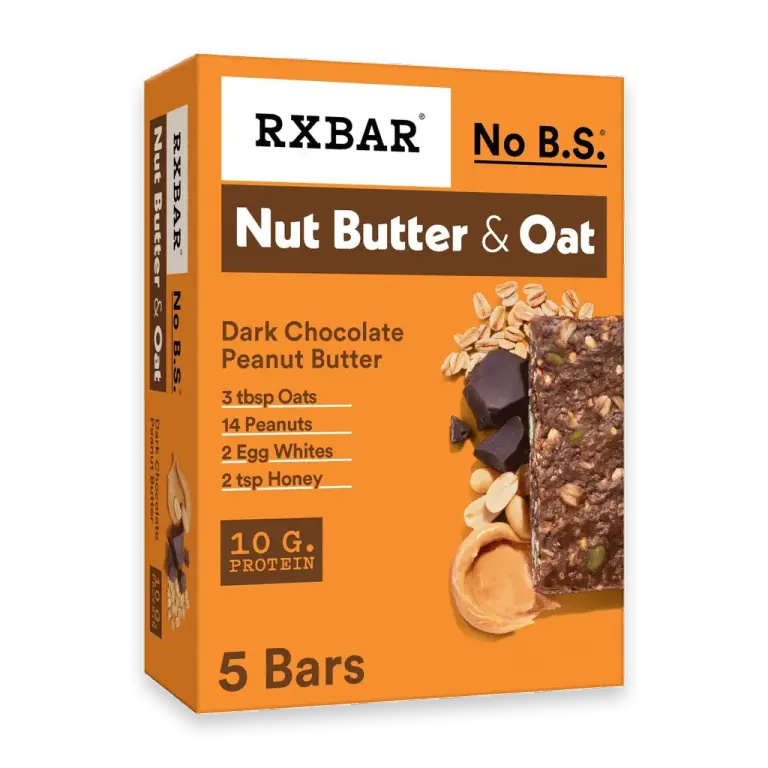 Nut Butter and Oat Dark Chocolate Peanut Butter Protein Bars